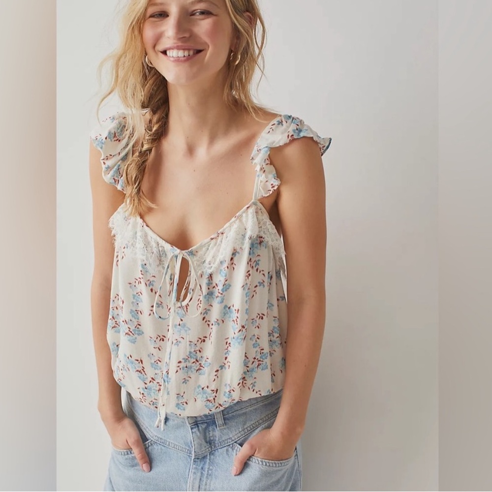 NEW🔥Free People Take It Away Bodysuit - Sleeveless Ivory Combo $68 - Picture 3 of 9